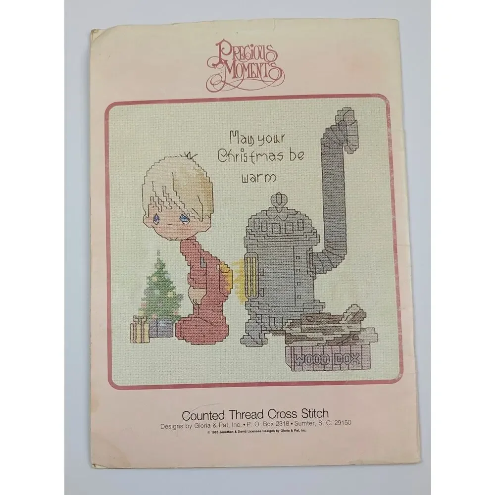 Precious Moments Counted Cross Stitch Book PM4 Peace on Earth 1983